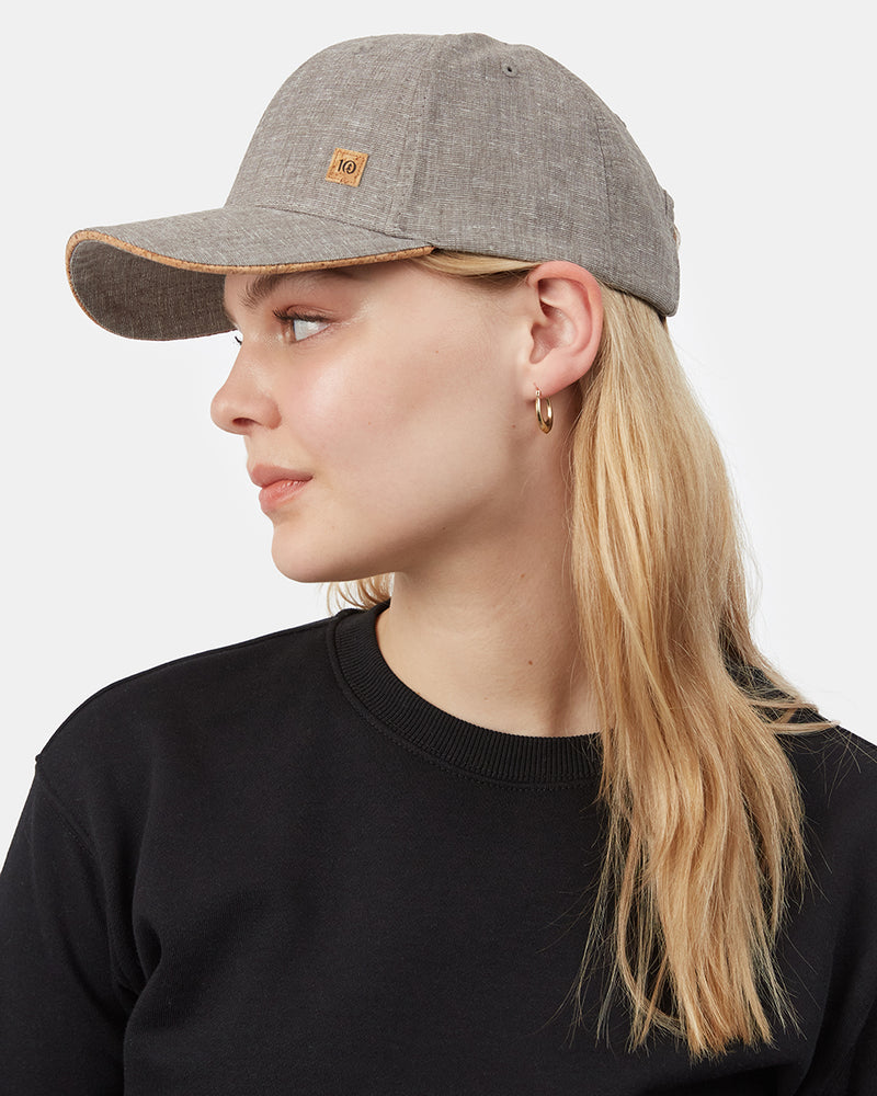 Grey-Adjustable-Cork-Baseball-Cap