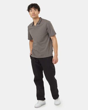 Grey-Cotton-Polo-Shirt