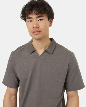 Grey-Cotton-Polo-Shirt