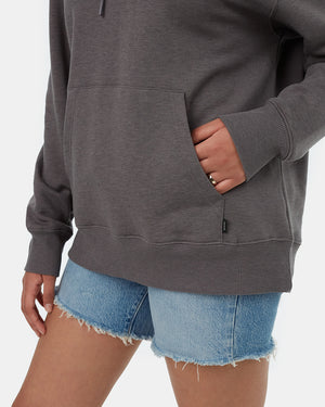 Grey-Loose-Fitting-Embroidered-Graphic-Hoodie