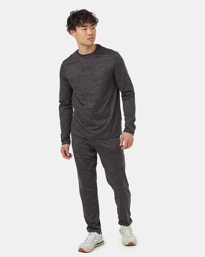 Grey-Recycled-Polyester-Active-Knit-Longsleeve-T-Shirt
