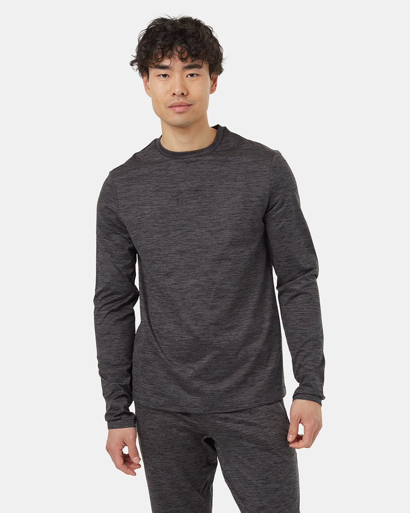 Grey-Recycled-Polyester-Active-Knit-Longsleeve-T-Shirt
