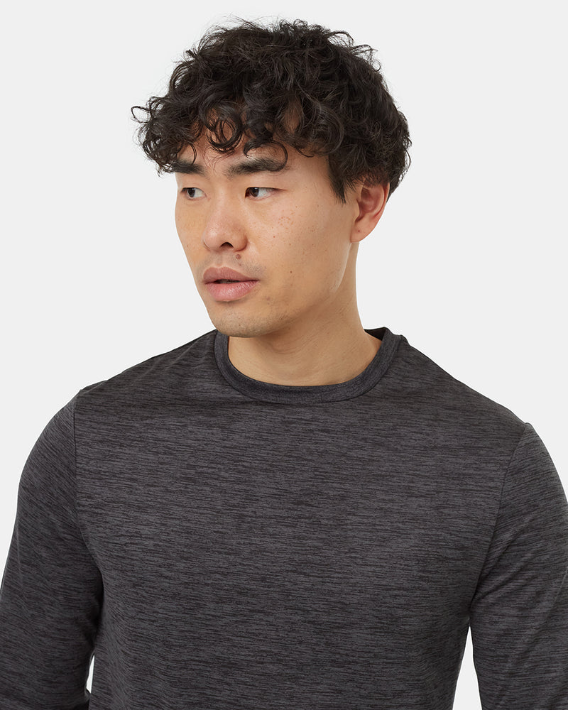 Grey-Recycled-Polyester-Active-Knit-Longsleeve-T-Shirt