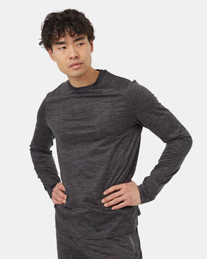 Grey-Recycled-Polyester-Active-Knit-Longsleeve-T-Shirt