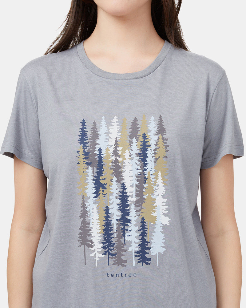 Grey-Recycled-Polyester-Graphic-T-Shirt