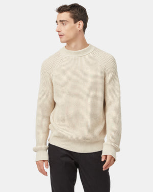 Highline Mock Neck Waffle Crew