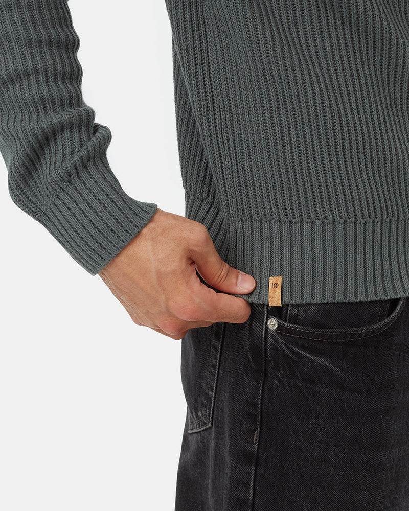 Mens_Green_1/4_Zip_Sweater