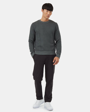 Mens_Green_Black_Crewneck_Sweater