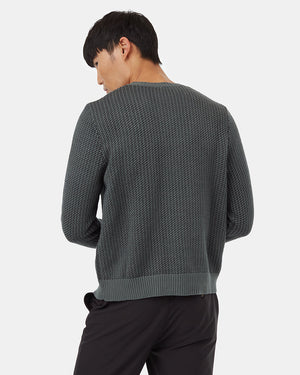 Mens_Green_Black_Crewneck_Sweater