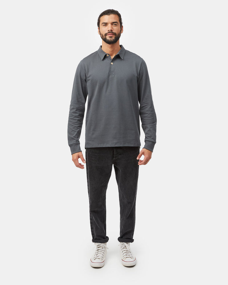 Mens_Green_Longsleeve_Polo