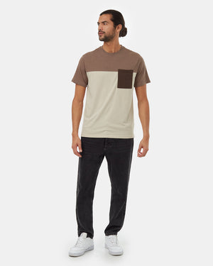 Multi-Recycled-Polyester-Crew-Neck-Color-Block-Tee