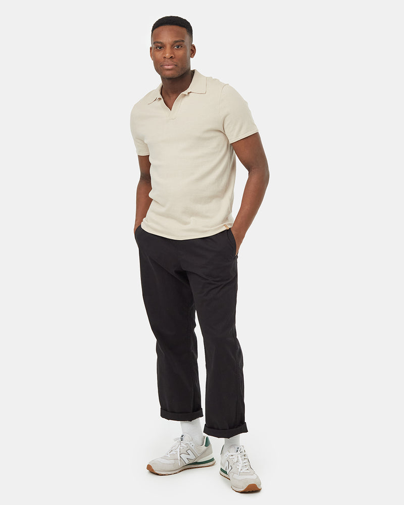 Oatmeal-Basic-Polo-Shirt