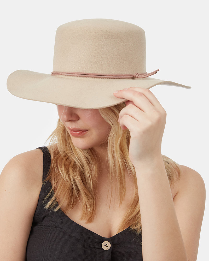 Oatmeal-Recycled-Wool-Fedora-Hat