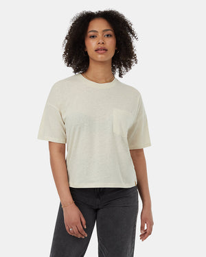 Oatmeal-Womens-Hemp-Crew-Neck-Top