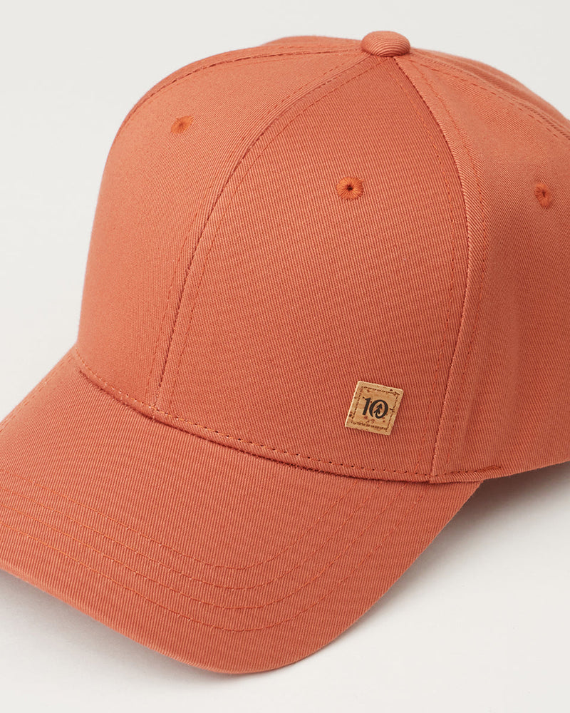 Orange-Adjustable-Cork-Baseball-Cap