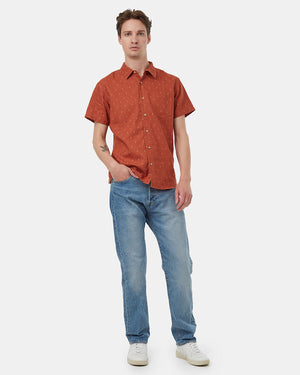 Orange-Hemp-Button-Up-Shortsleeve-Shirt