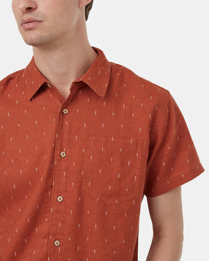 Orange-Hemp-Button-Up-Shortsleeve-Shirt