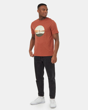 Orange-Recycled-Polyester-Graphic-Tee