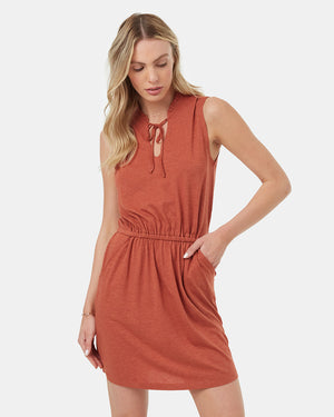 Orange-Womens-Recycled-Polyester-Dress