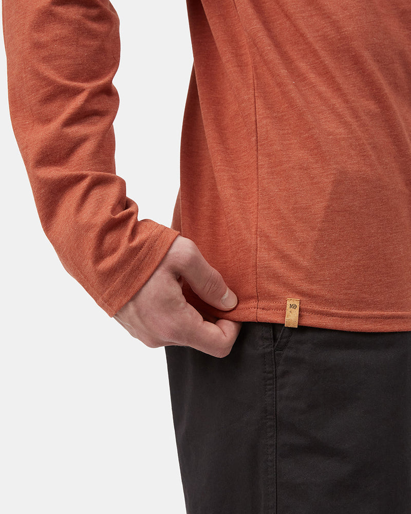 Orange Men's Long Sleeve Crew Neck Sweatshirt