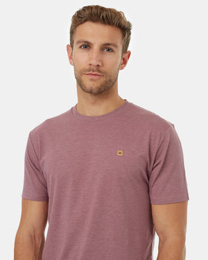 Purple-Recycled-Polyester-Crew-Neck-Tee