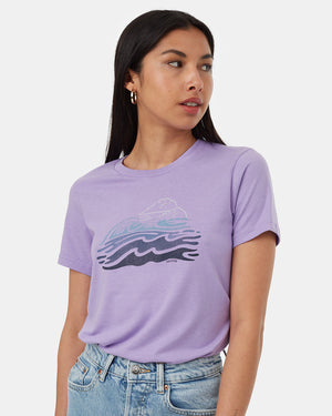 Purple-Recycled-Polyester-Graphic-T-Shirt