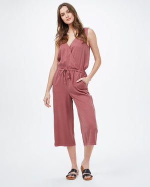 Mauve Womens Lightweight Tencel Jumpsuit