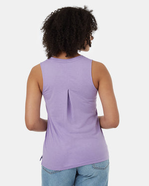 Purple-Womens-Recycled-V-Neck-Tank-Top