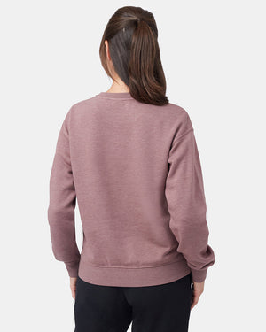 Purple Women's Fleece Long Sleeve Sweatshirt