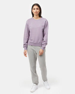 Purple Women's Fleece Long Sleeve Sweatshirt