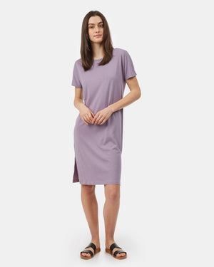 Purple Women's Long T-Shirt Dress