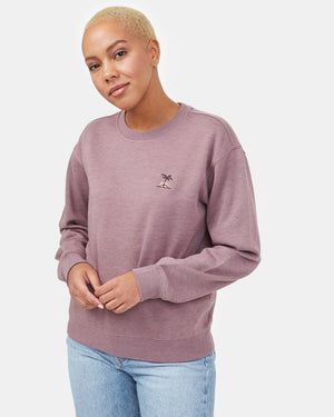 Purple Women's Organic Cotton Graphic Sweatshirt