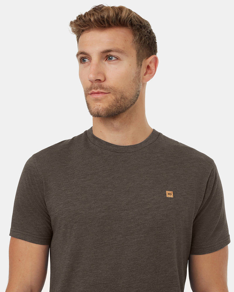 Green Mens Recycled Polyester Crew Neck Tshirt