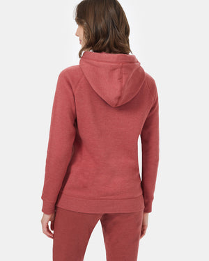 Red Organic Cotton Pullover Hoodie