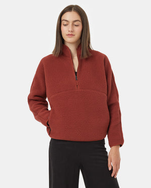 Red-Women_s-Eco-Friendly-Half-Zip-Pullover