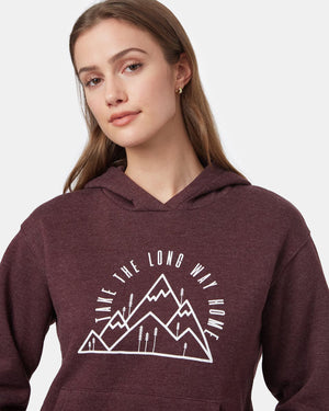 Red Women's Graphic Organic Cotton Pullover