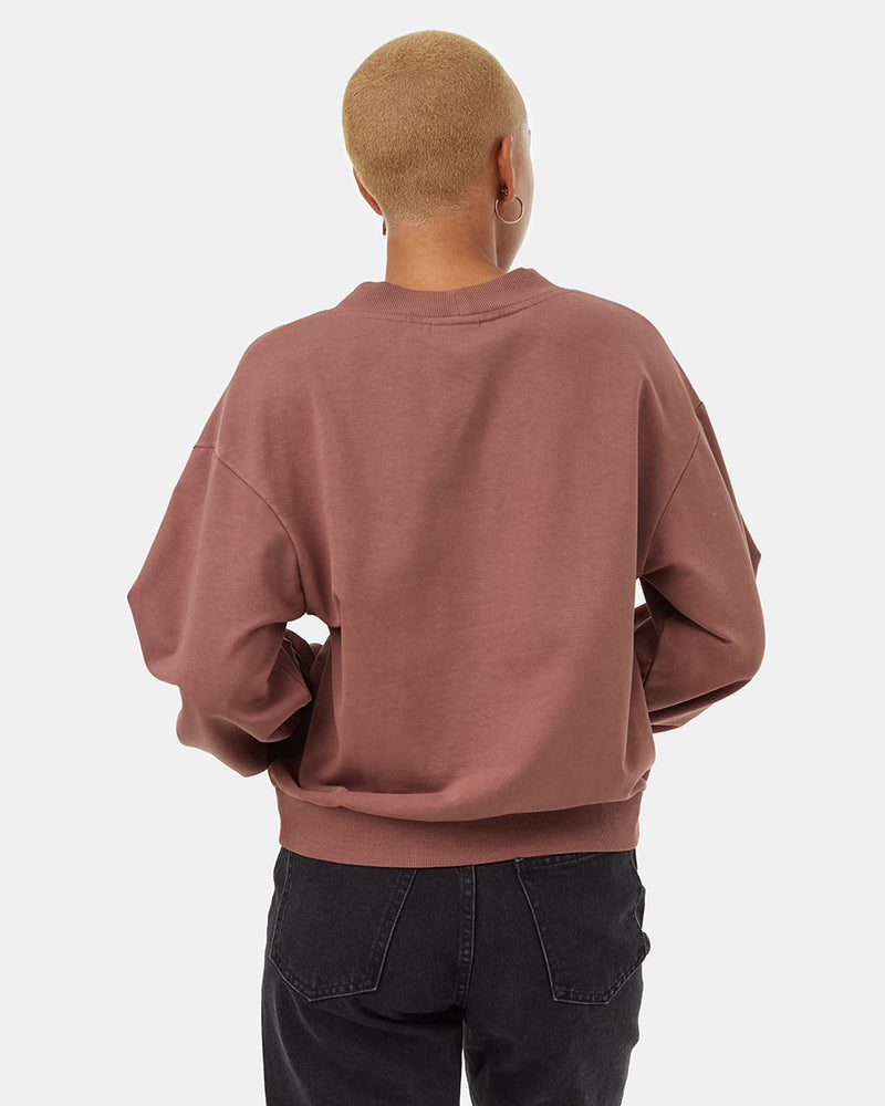 red_cotton_v_neck_sweatshirt_womens