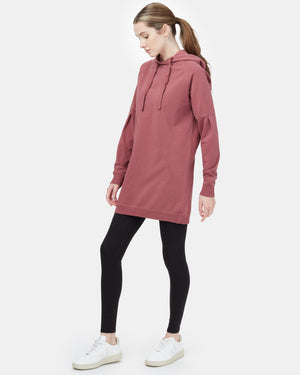 Red Fleece Pullover Dress