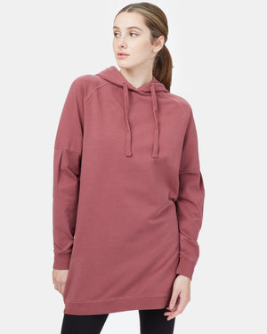 Red Fleece Pullover Dress