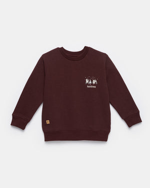 Red Kids Graphic Crew Neck Sweatshirt