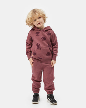 Red Kids Organic Cotton Fleece Sweatpants