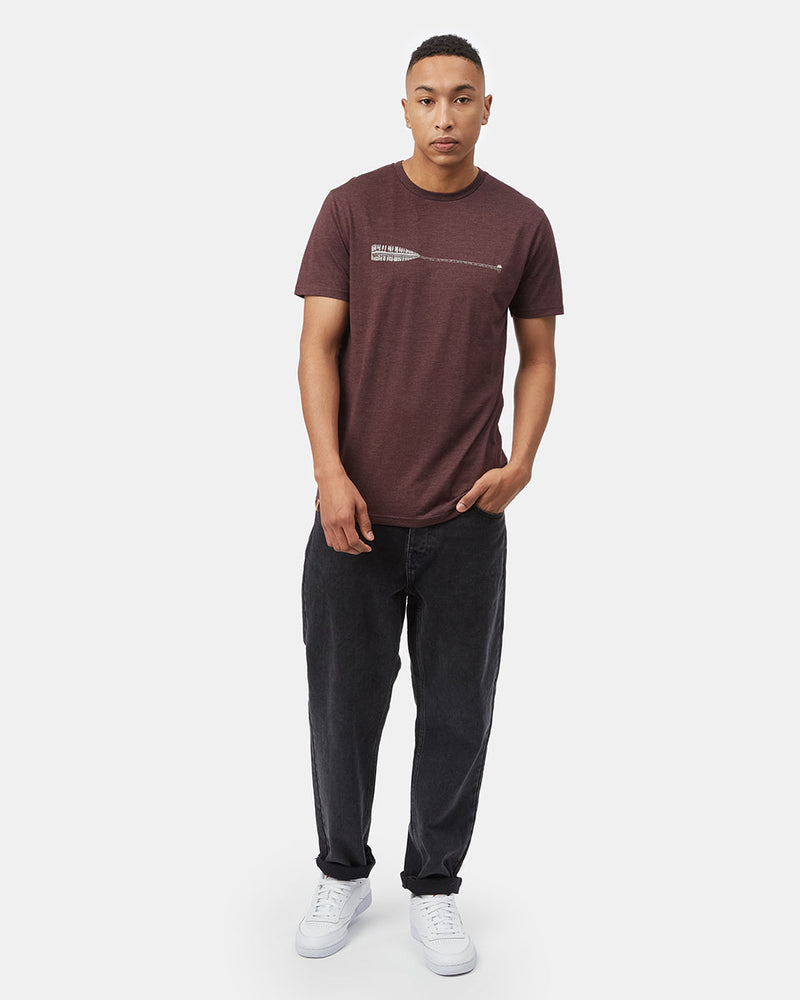 Red Men's Eco-Friendly Graphic Tee