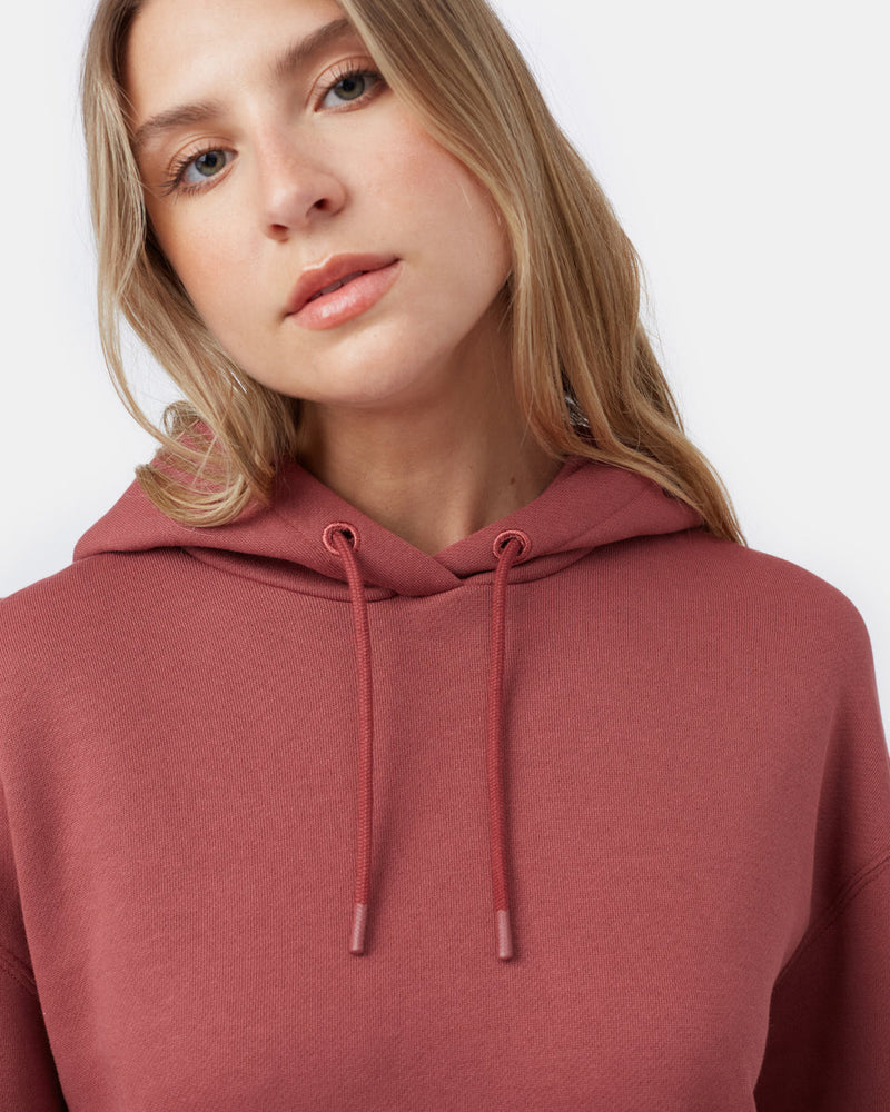 Red Organic Cotton Oversized Hoodie