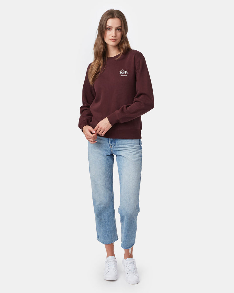 Red Women's Tree Graphic Sweatshirt