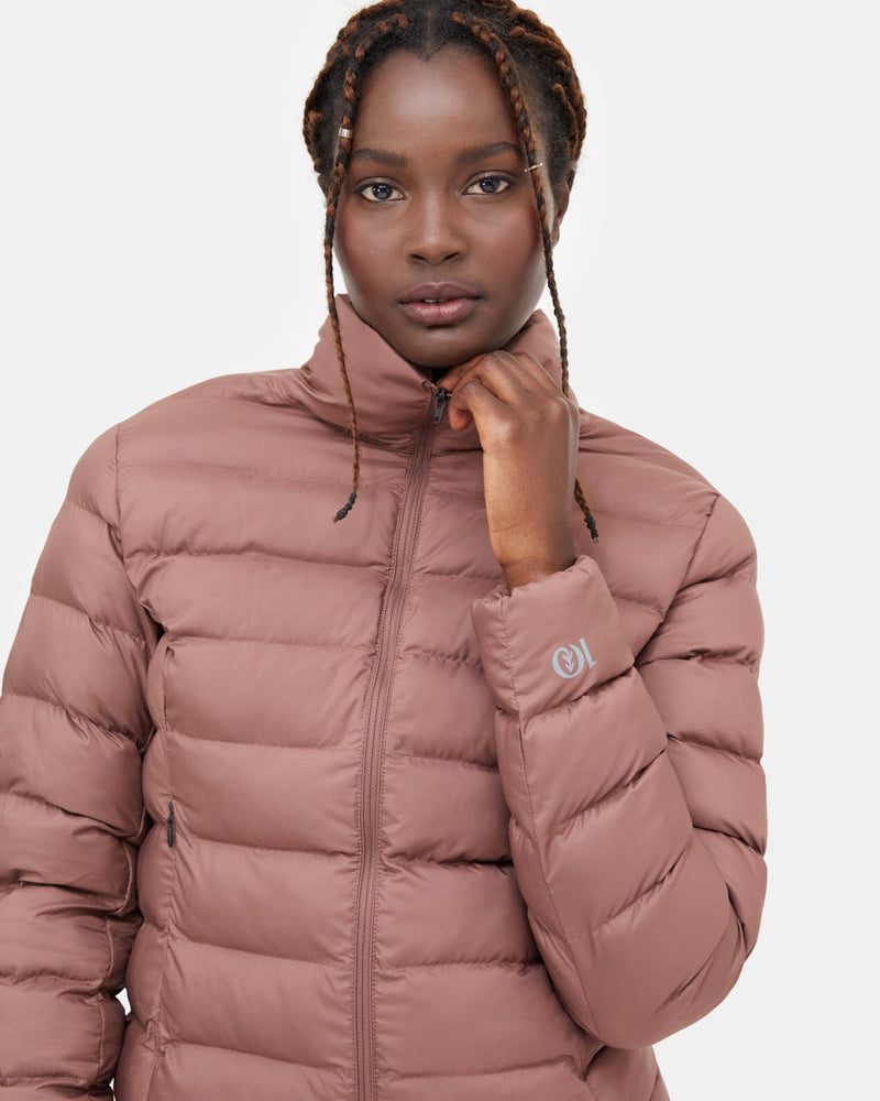 Red Women's Water Resistant Puffer Jacket