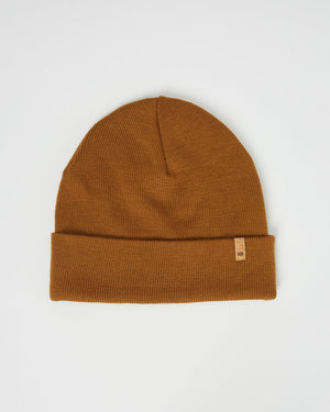 Brown Merino Wool Toque Hat