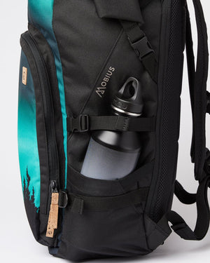 Black,Green 35L Travel Backpack