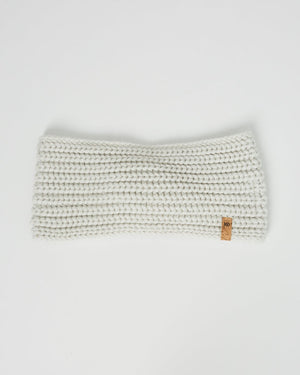 Black Organic Cotton Knit Hair Bandeau