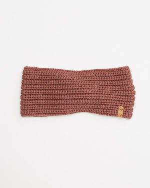 Red Organic Cotton Knit Hair Bandeau