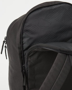 Black Organic Cotton 19L Black Backpack